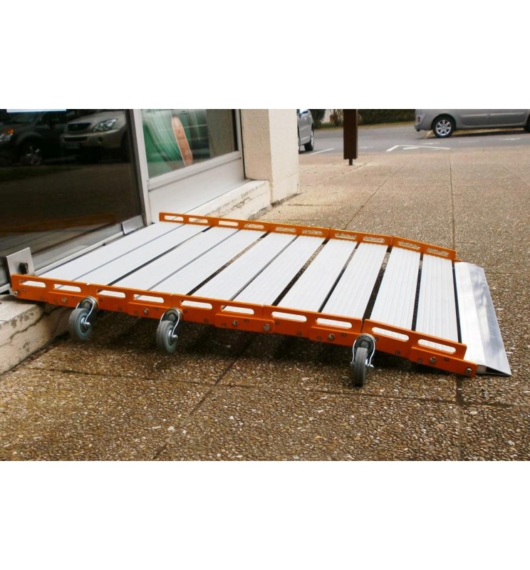 Rampe de seuil pliable légère et antidérapante Rampe de seuil pliable légère et antidérapante