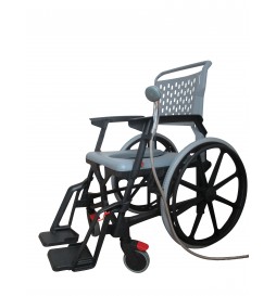 Option fauteuil Bathmobile grandes roues - support pomme de douche