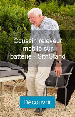 Coussin releveur mobile SitnStand pour sénior